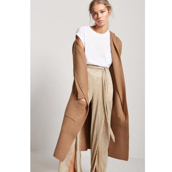 forever 21 hooded cardigan